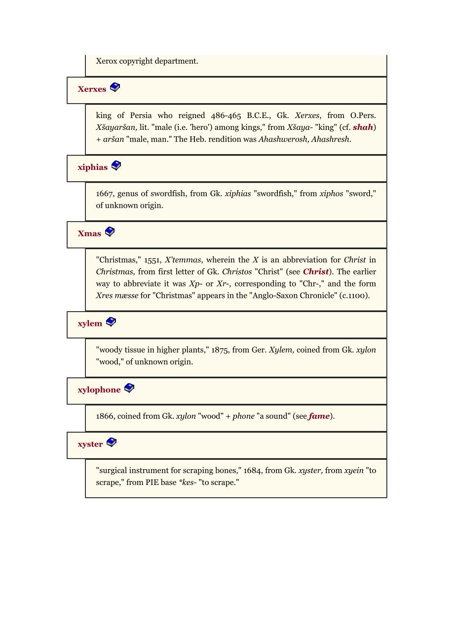 英语单词词源词典 X_第3页