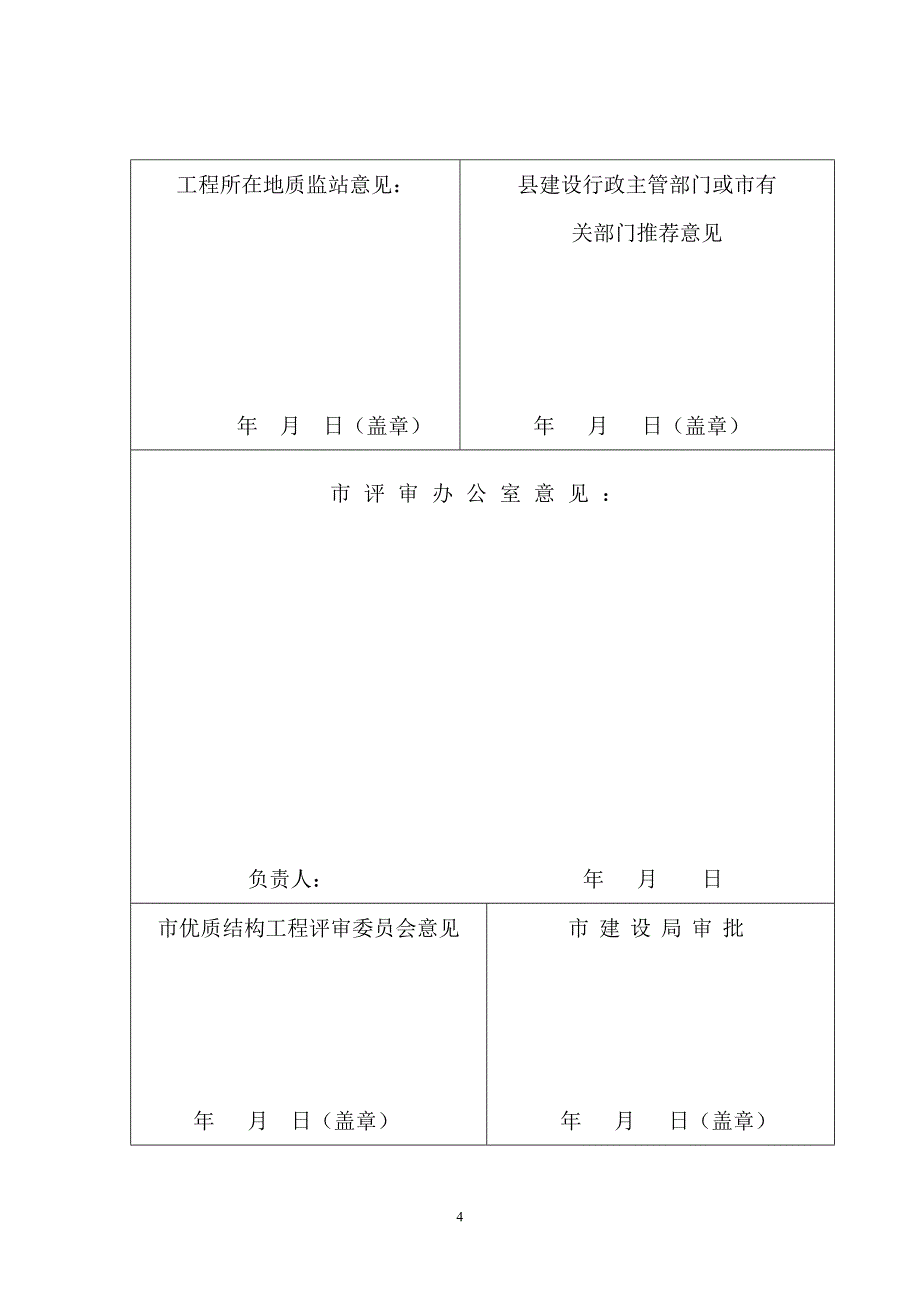 连云港市市级优质结构工程申报表_第4页