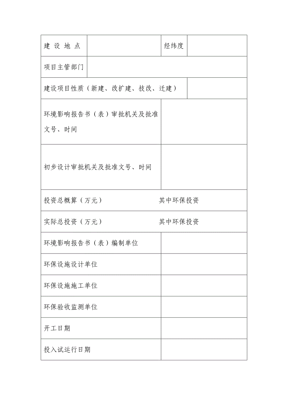 海洋工程环境保护设施验收申请表_第3页