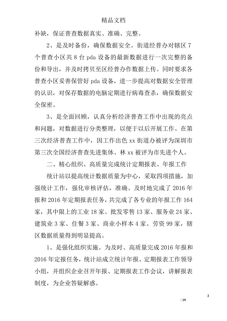 统计站工作总结精选_第2页