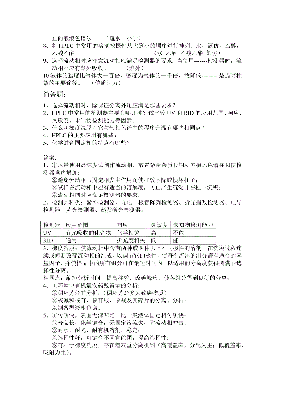 生化仪器分析-高效液相习题_第3页