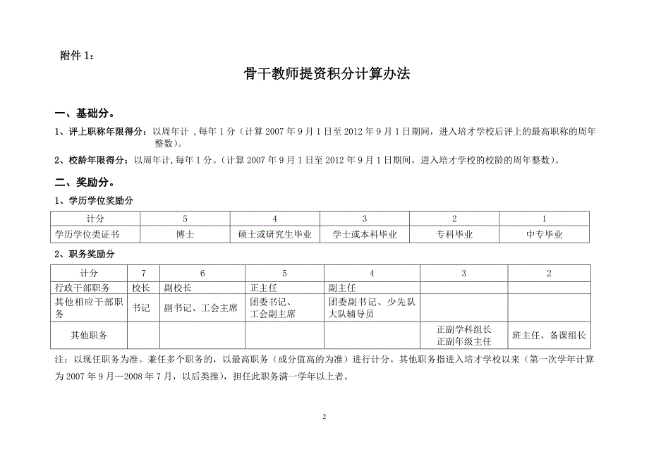 湛江一中培才学校骨干教师提资方案(暂行)_第2页