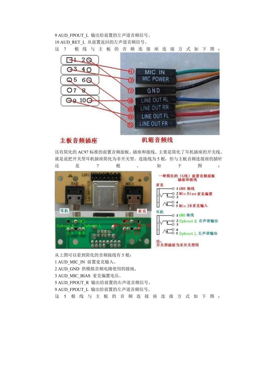 电脑前置音频接口规范,让哑巴电脑说话的办法_第5页