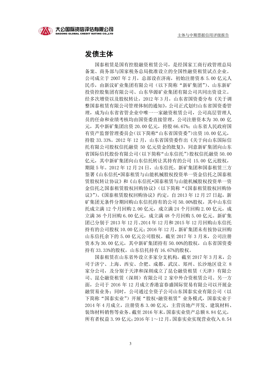 国泰租赁有限公司主体信用评级报告_第3页