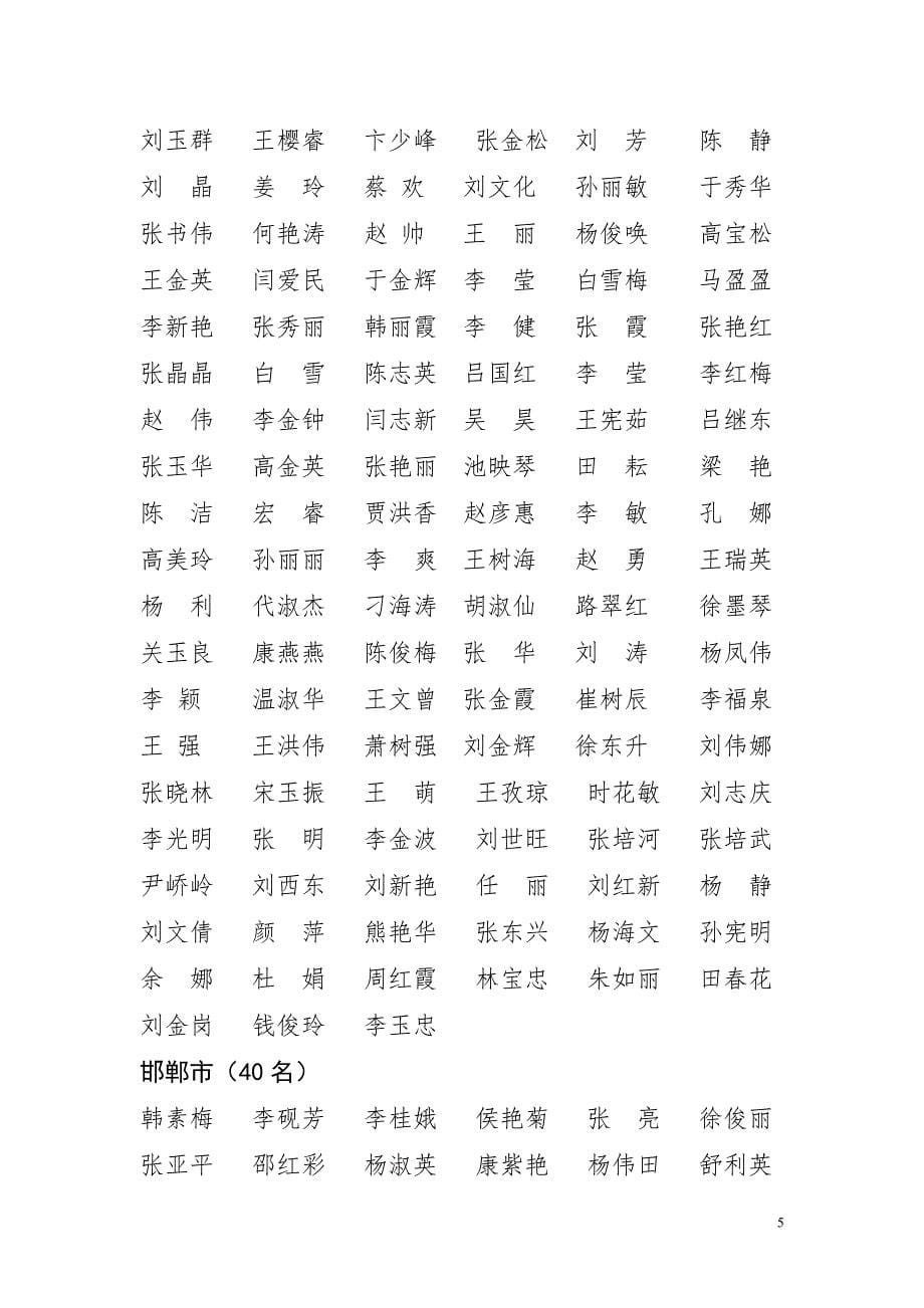 关于公布河北省首届践行十德优秀少年评选活动_第5页