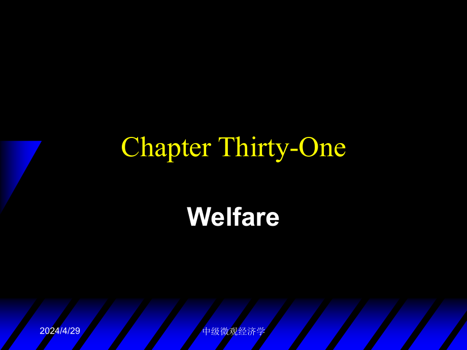 北大微观经济学课件(英文版)ch31 welfare_第1页