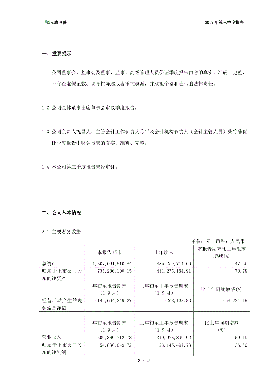 元成股份 2017 年_第3页