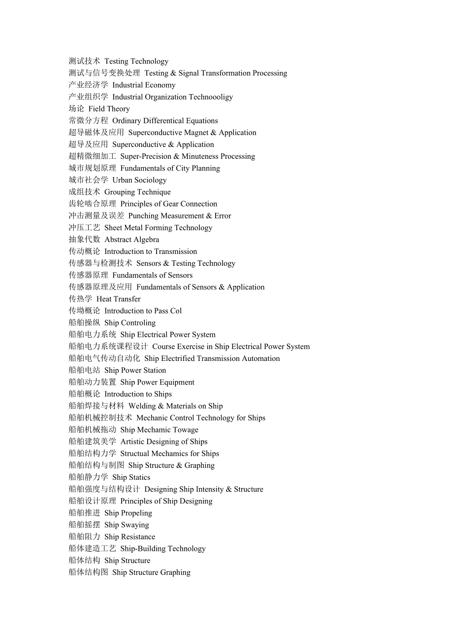 大学课程英文翻译_第3页