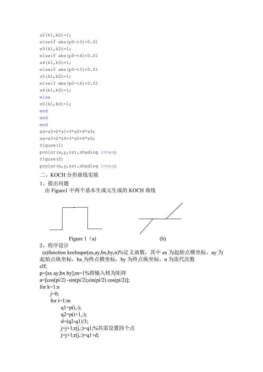 牛顿迭代法与koch分形曲线实验_第3页