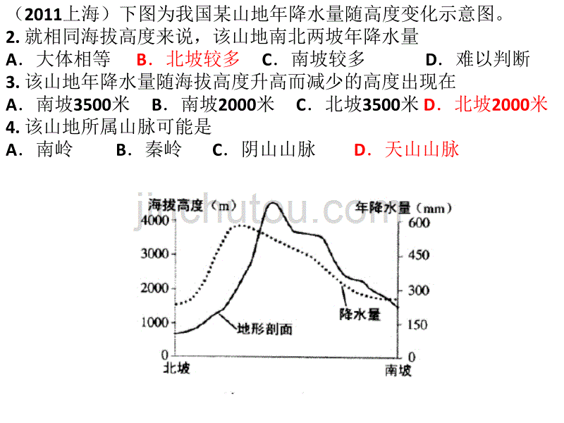 地理高考等值线题_第3页