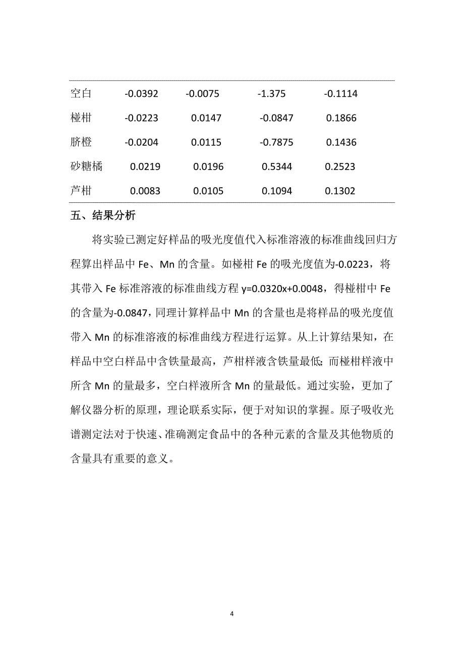 原子吸收光谱法测定水果样品的fe、mn_第5页