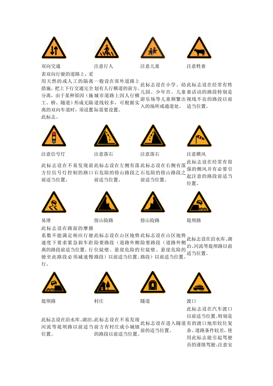 交通标志与标线大全_第2页