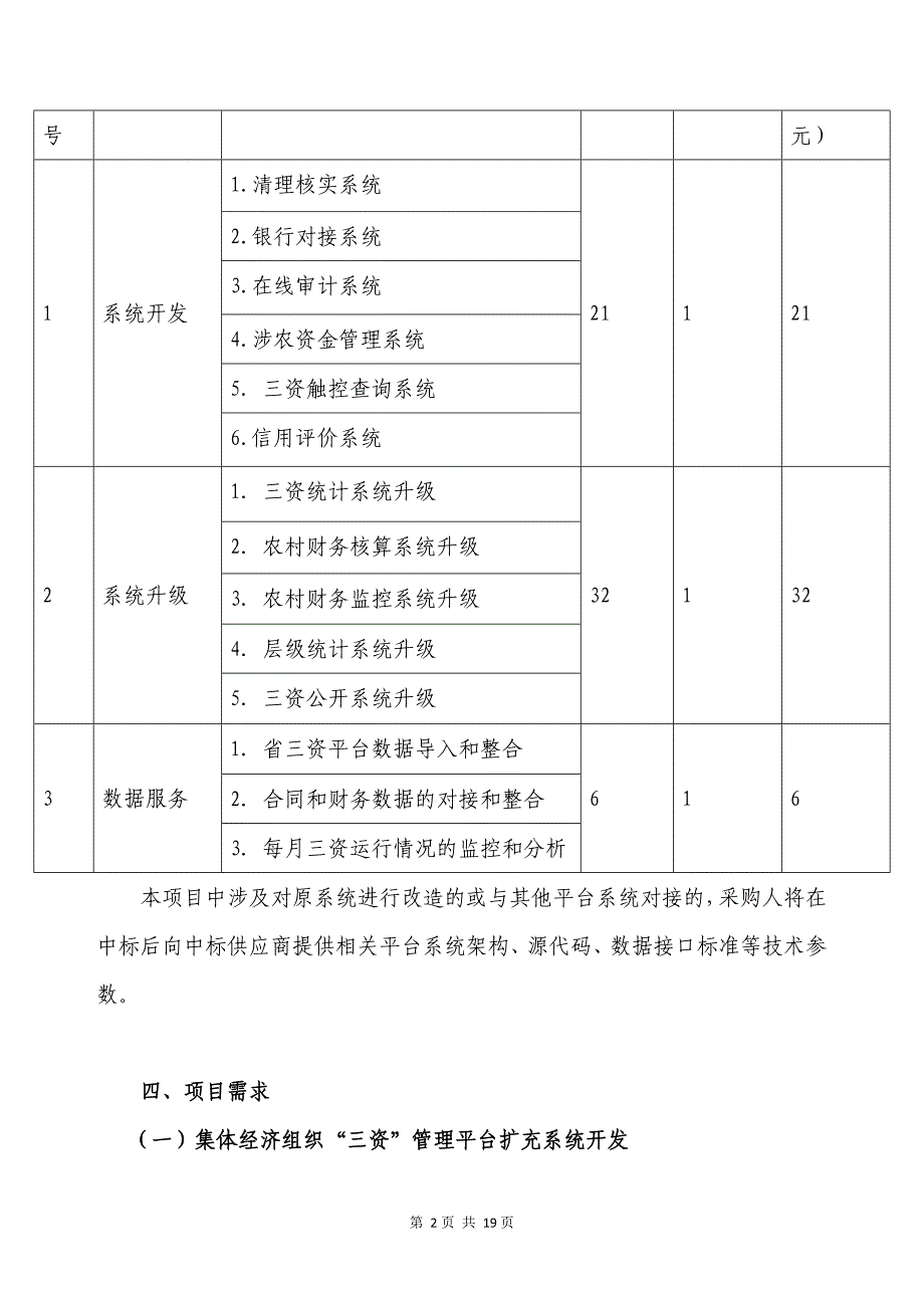 番禺区农村集体三资管理服务平台升级改造项目采购需求书_第2页