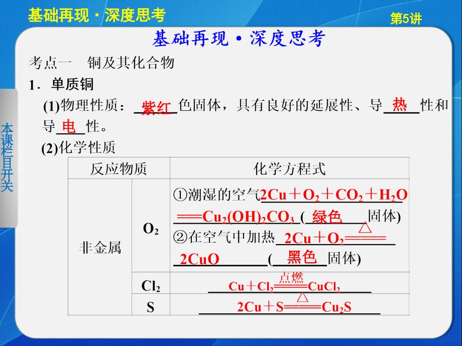 2013步步高化学大一轮复习讲义第三章 第5讲_第2页