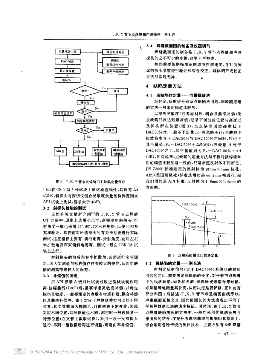 T、K、Y管节点焊缝超声波探伤——第七讲  缺陷定量技术研究_第2页