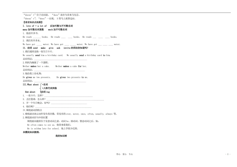 七年级英语 Module8--- Units1-3导学案_第2页