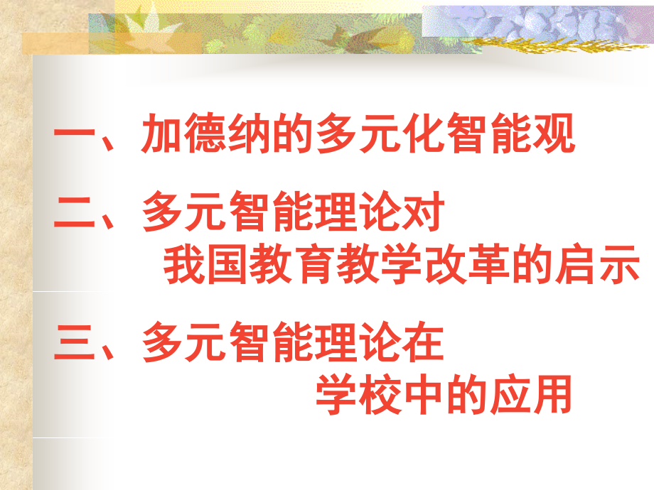 多元智能理论及其对我国教育教学改革的启示_第2页