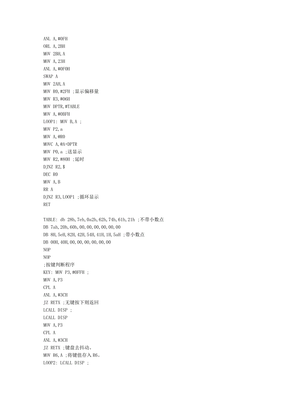 为 六位数码管时钟程序倚天版直接使用_第3页