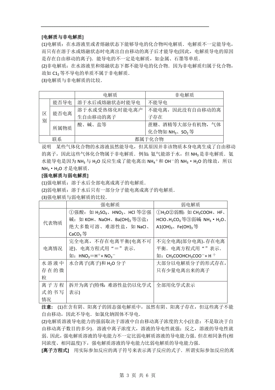 【化学】高中知识点规律大全(1)——《化学反应及其能量变化》_第3页