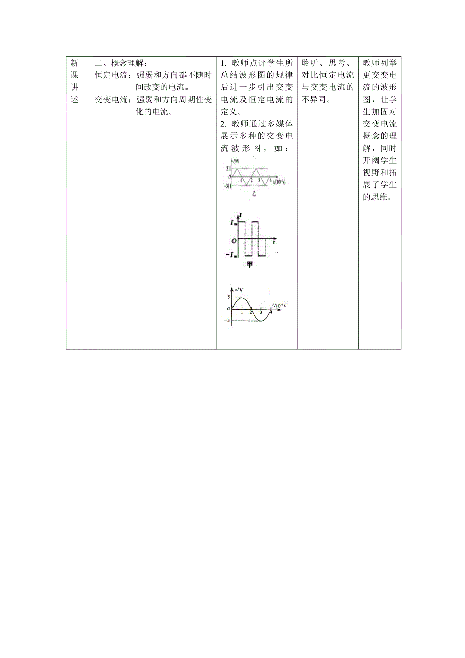 教学设计-认识交变电流_第3页