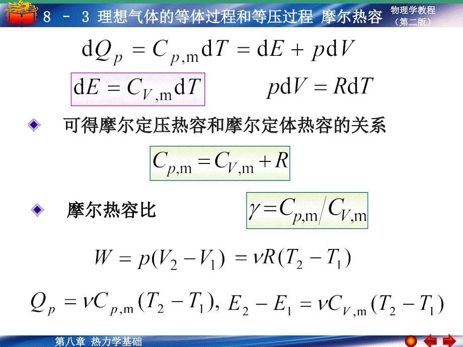 理想气体的等体过程和等压过程、摩尔热容_第5页