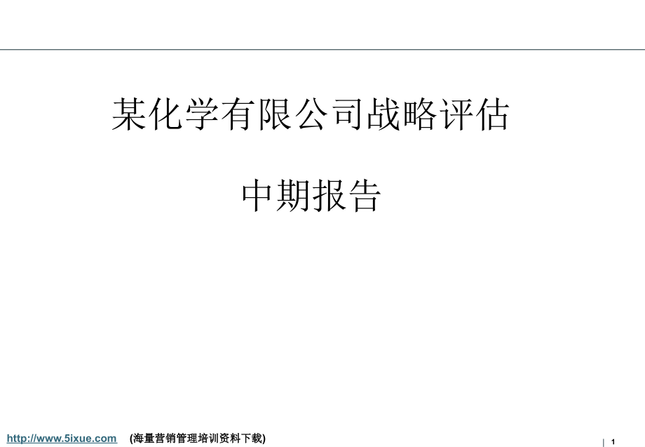 某化学有限公司战略评估中期报告_第1页