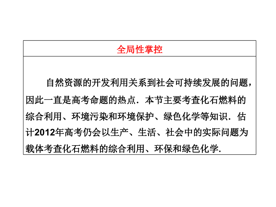 2012高考化学复习基础提高课件：第十一章  第二节  资源综合利用  环境保护_第4页