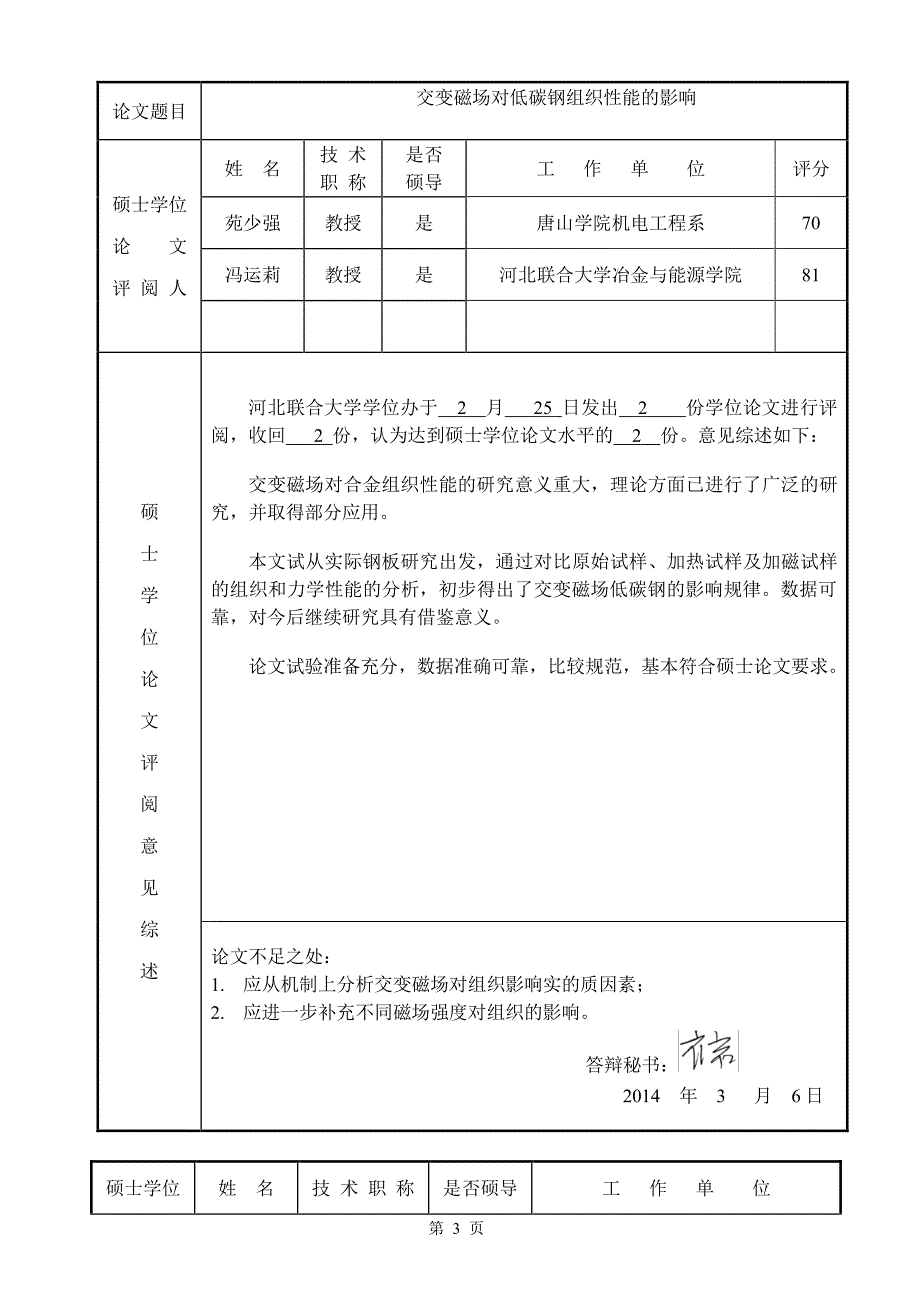 河北联合大学 硕士学位申请书模版 霍新周2011102207_第3页