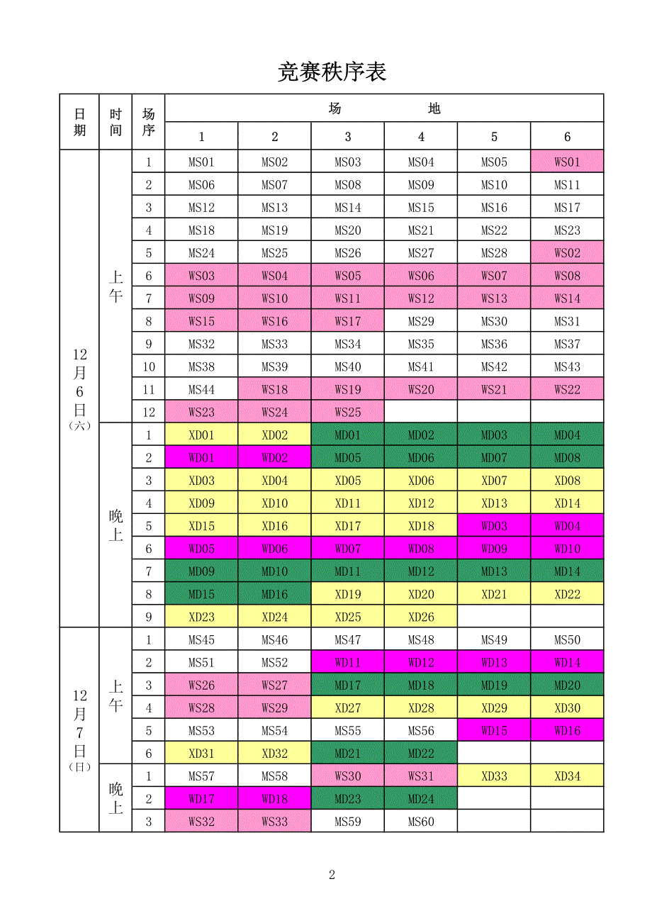 大会活动日程表_第2页