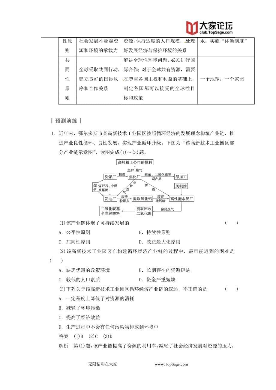 教师必备用书届高地理轮复习必修可持续发展的基本内涵协调人地关系的主要途径_第5页