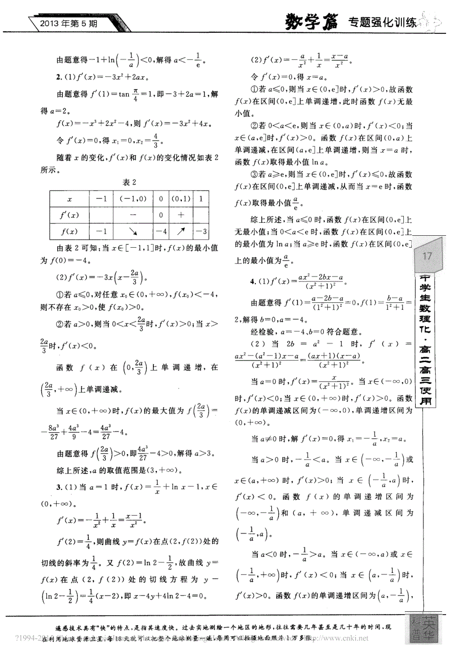 函数与导数题综合训练_第2页