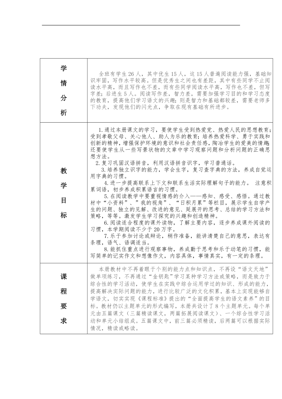 北师大版小学语文六年级上册教案　全册_第2页