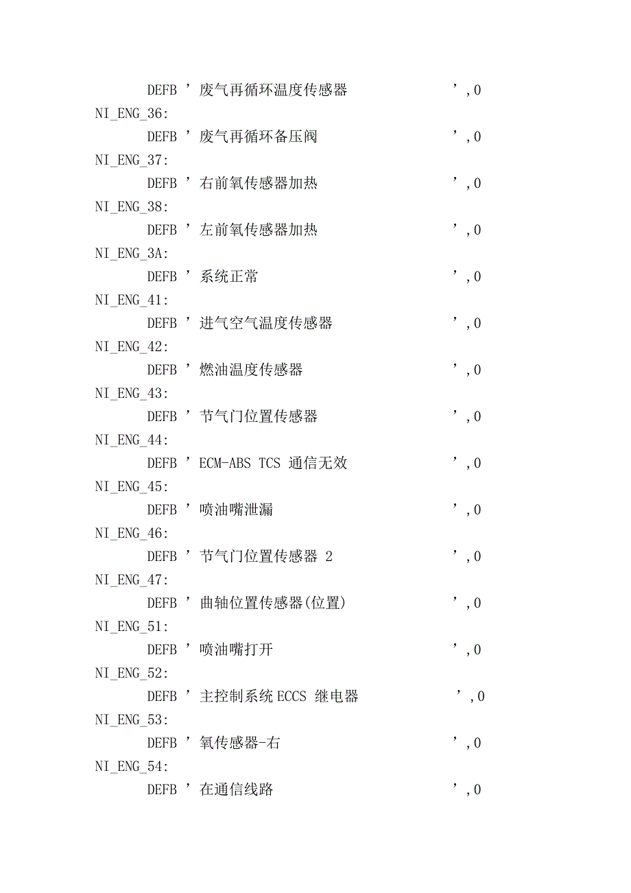 尼桑汽车故障码_第3页