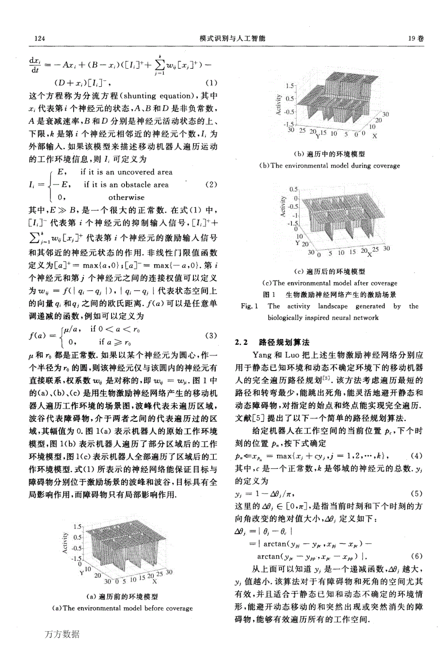 移动机器人的完全遍历路径规划-生物激励与启发式模板方法_第3页