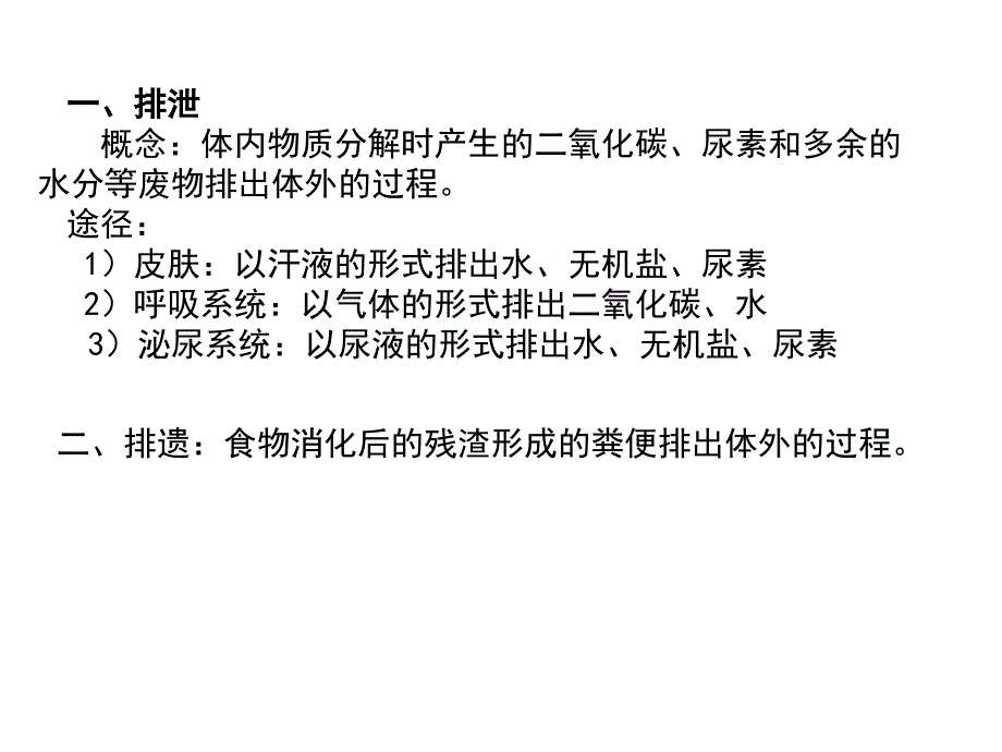 人教版第四单元第五章《人体内废物的排出》复习课件_第3页