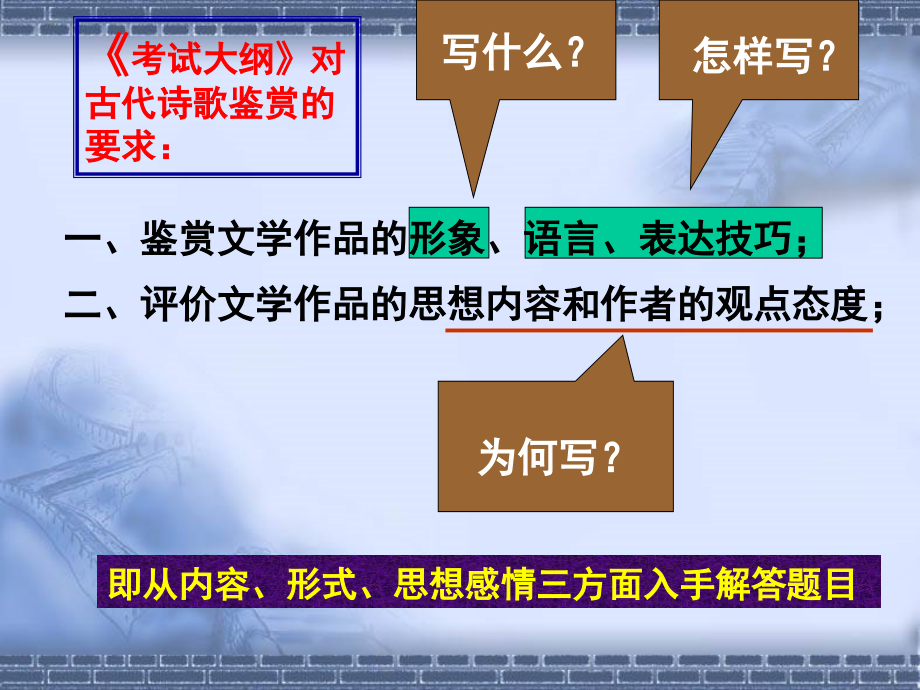 高考古诗鉴赏之诗歌形象上课用_第2页