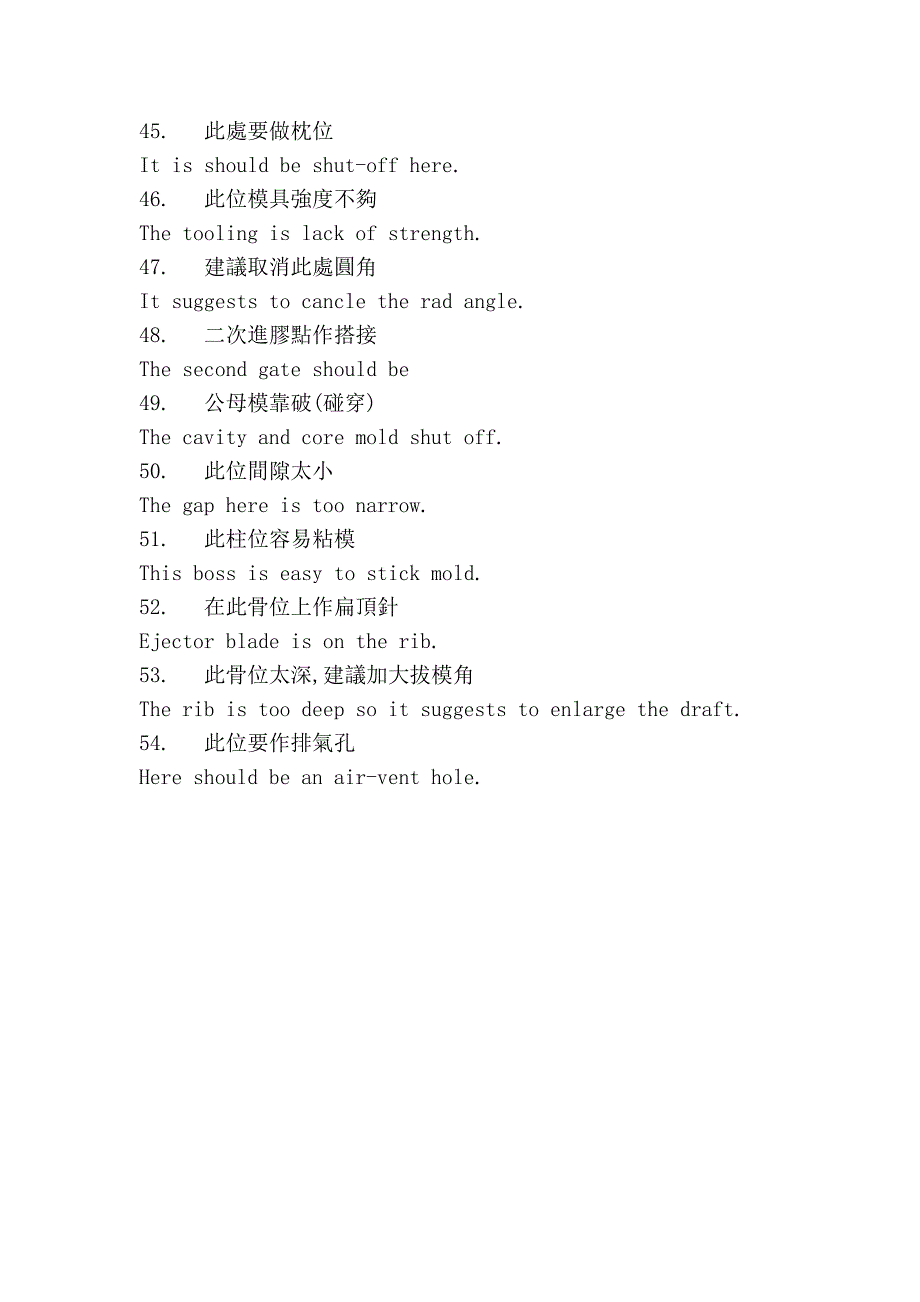 常用改模具英汉对照_第4页