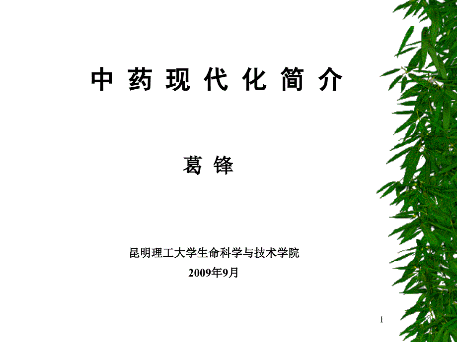 中药现代化简介_第1页