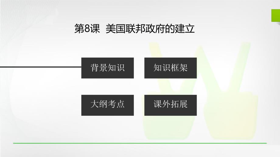 精美历史课件 第8课  美国联邦政府的建立_第2页