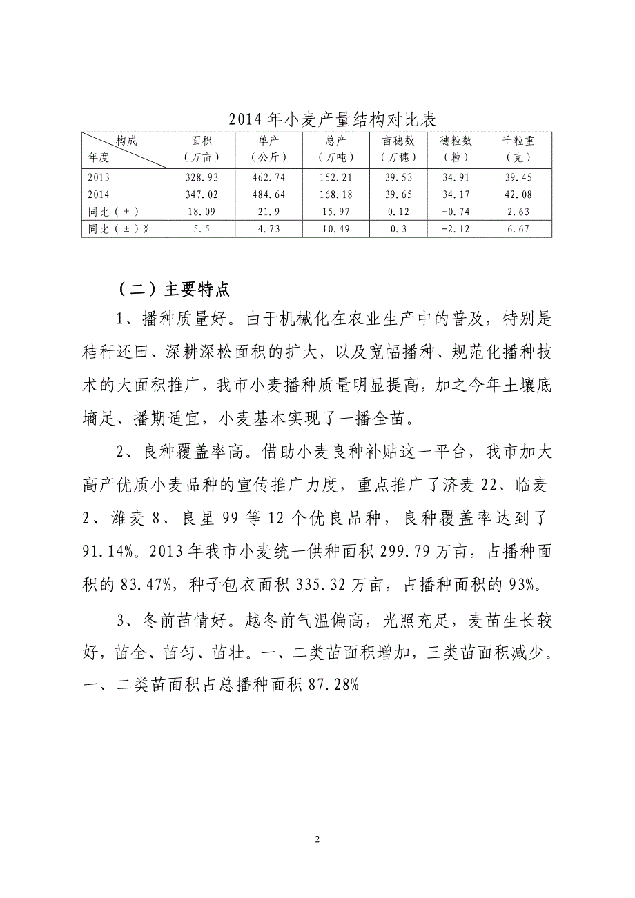 2014滨州市小麦技术考察报告_第2页