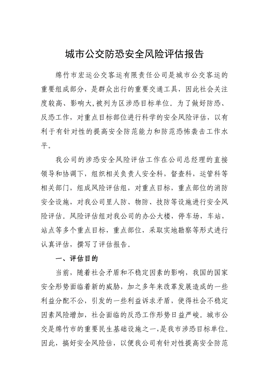 涉恐安全风险评估报告_第1页