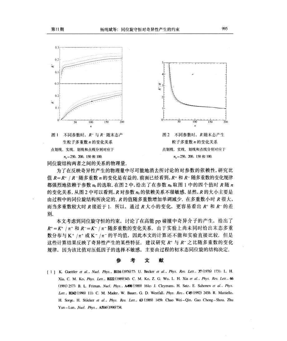 同位旋守恒对奇异性产生的约束_第5页