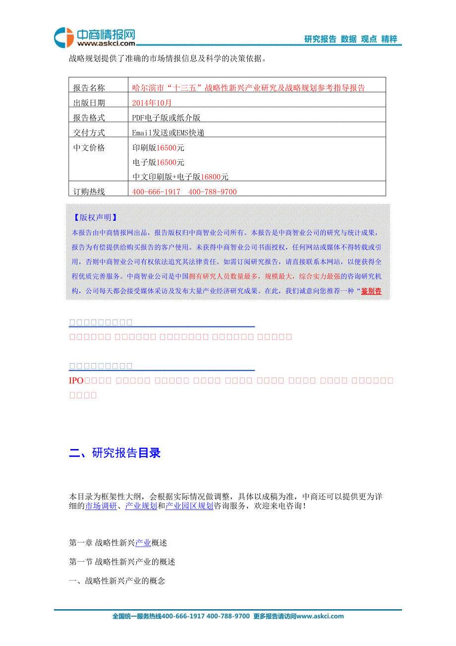 哈尔滨市十三五战略性新兴产业研究 及战略规划参考指导_第2页