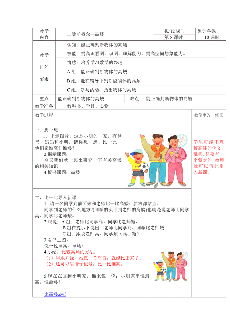 数学级高矮_第1页