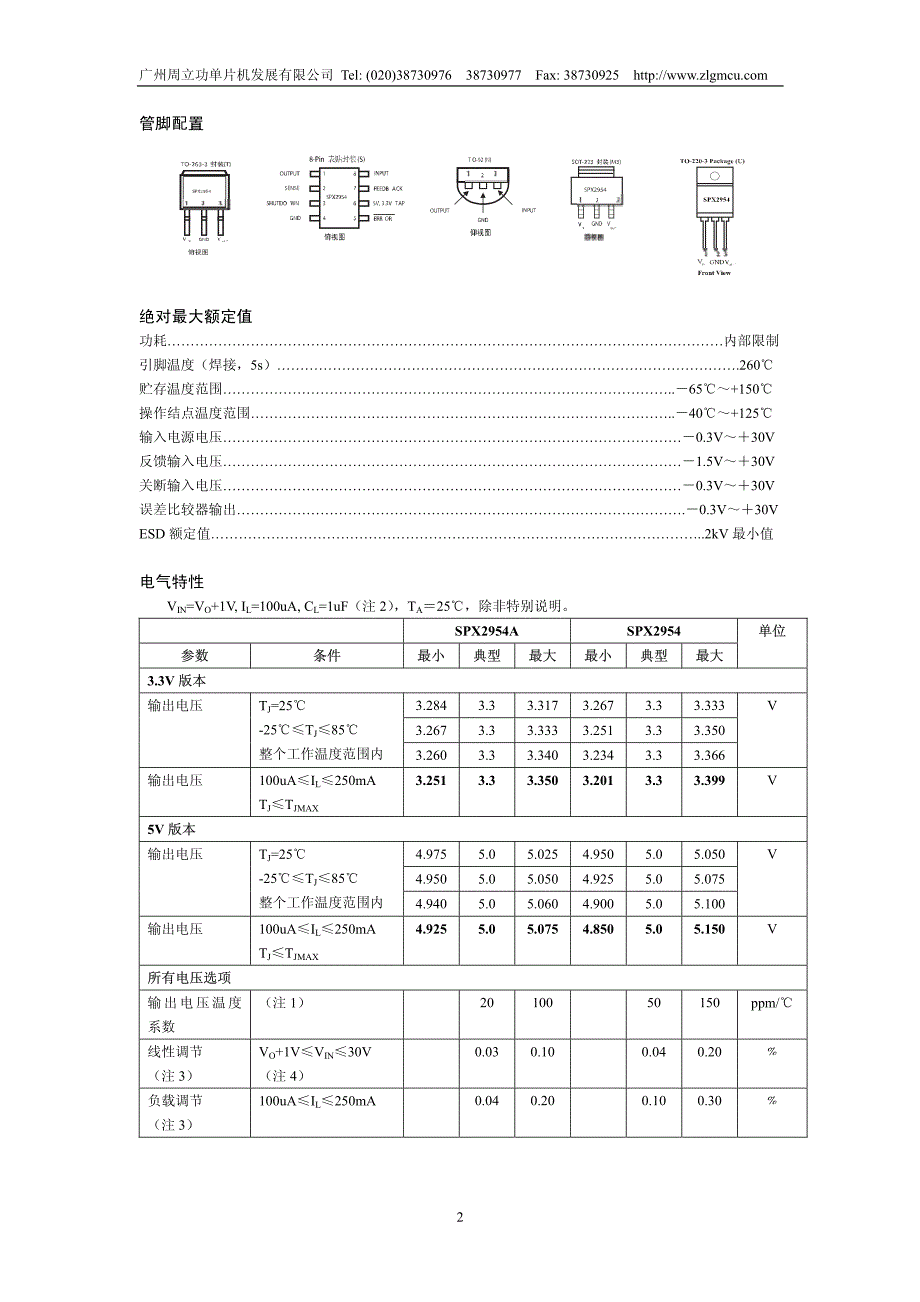 管脚配置绝对最大额定值_第2页