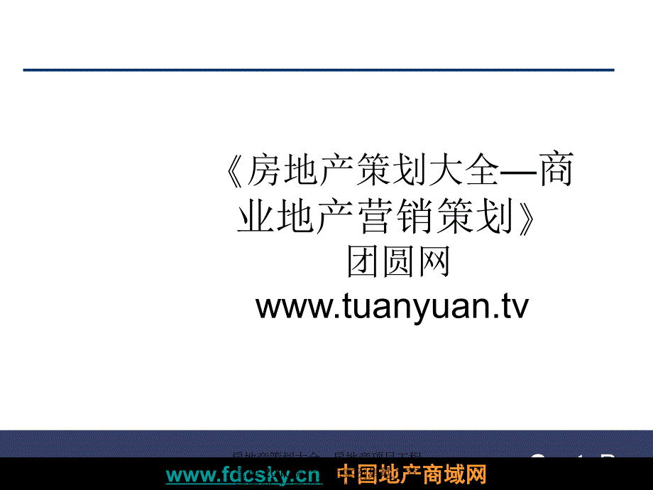 商业地产营销策划 中原深圳商业项目案例分析_第1页