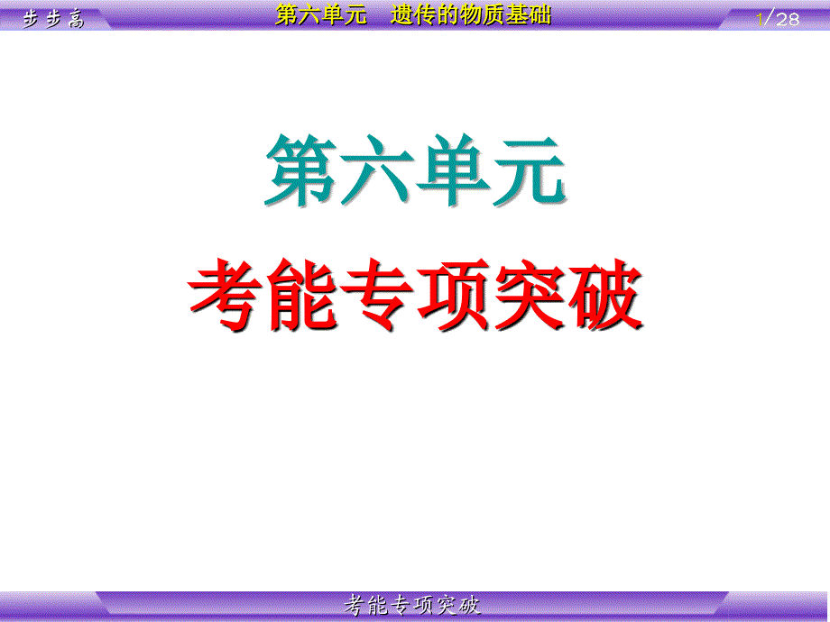 考能专项突破_第1页