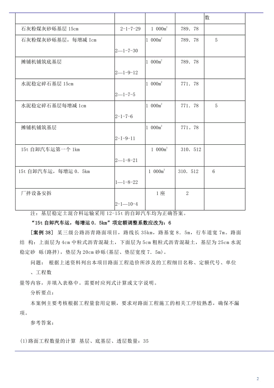 2014公路造价-案例分析-考题预测班-第5讲第四章路面桥_第2页