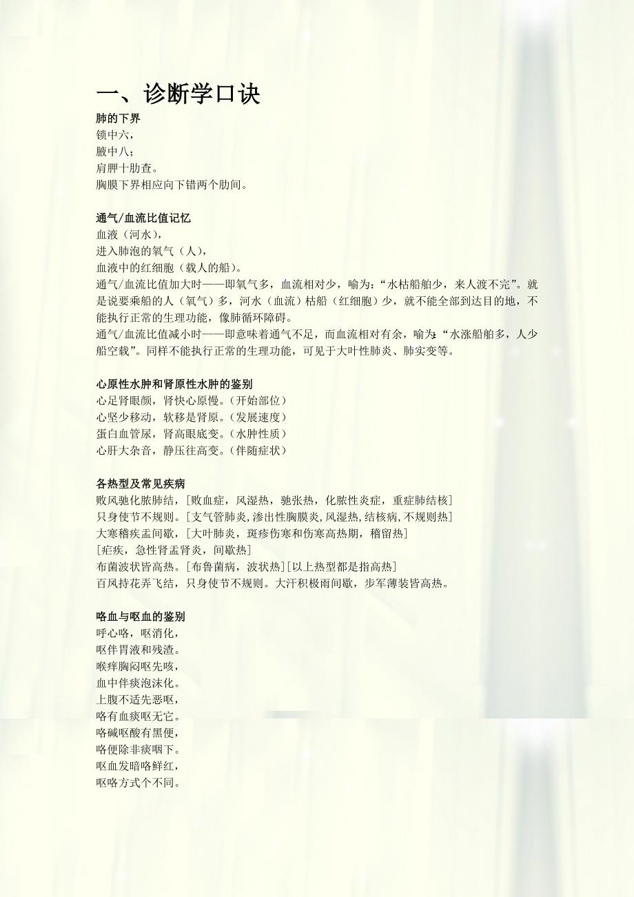 医学趣味记忆法_第1页