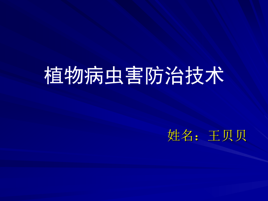 王贝贝 植物病虫害防治_第1页